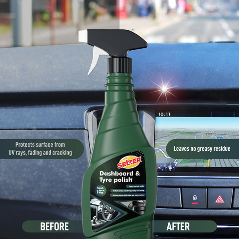 Selzer Dashboard & Tyre Polish for Instant Shines - 450ml